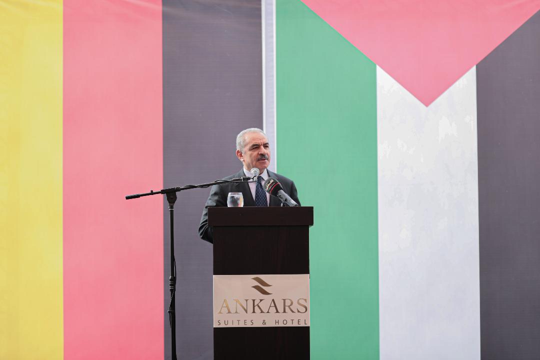 رئيس الوزراء محمد اشتية في كلمته خلال الاحتفال بيوم الوحدة الألماني 